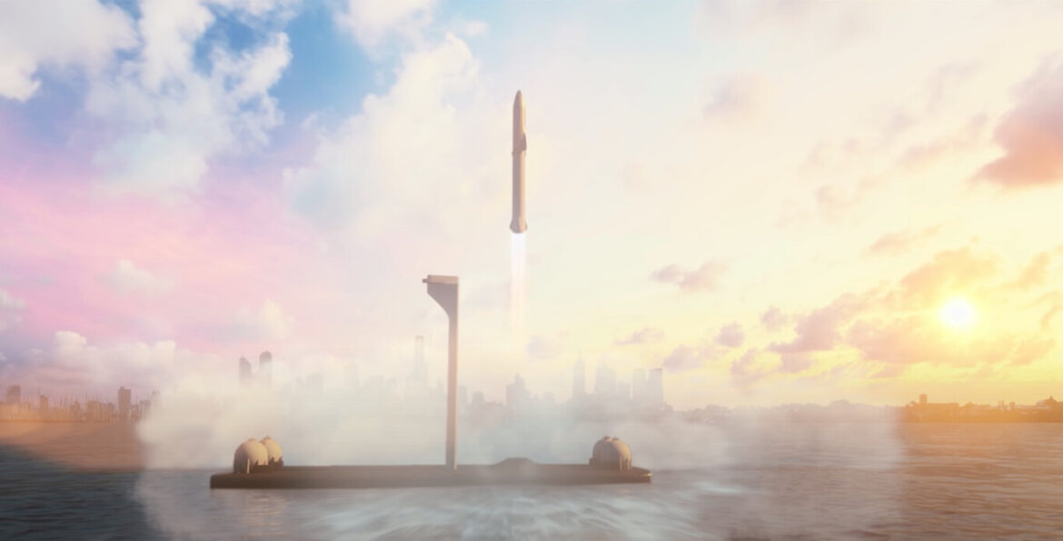 El próximo plan de Elon Musk: un puerto espacial de SpaceX en el Golfo de México para viajar de un punto a otro en la Tierra en 30 minutos