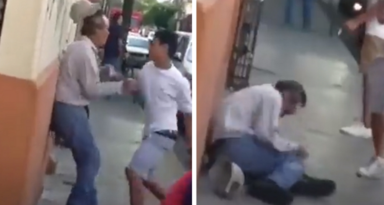 Detienen a jóvenes que golpearon a adulto mayor por el Mercado Alcalde (VIDEO)